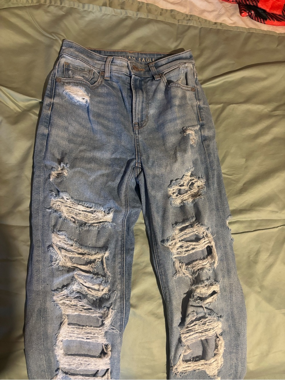 American Eagle Outfitters Distressed Mom Jeans